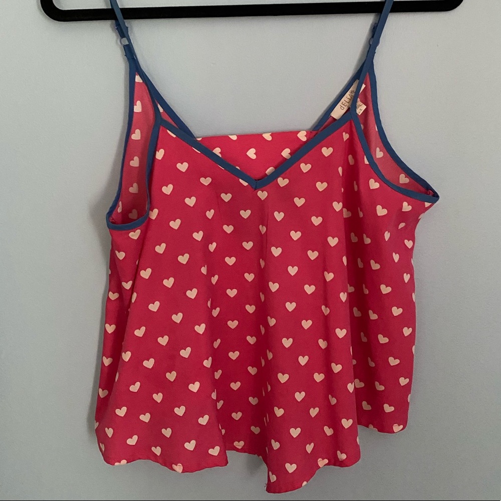 Pink flowy tank
